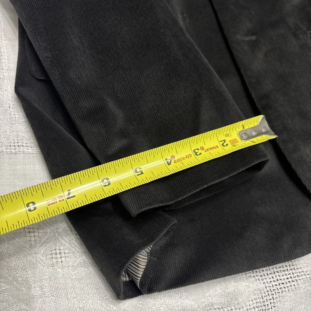 Joseph Abboud Men's Black Corduroy Modern Fit Casual Coat Size 40S